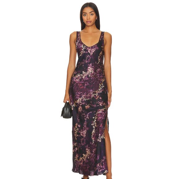 Free People Dresses & Skirts - NWT Free People Worth The Wait Slip Dress in Purple Black Combo | Size Medium